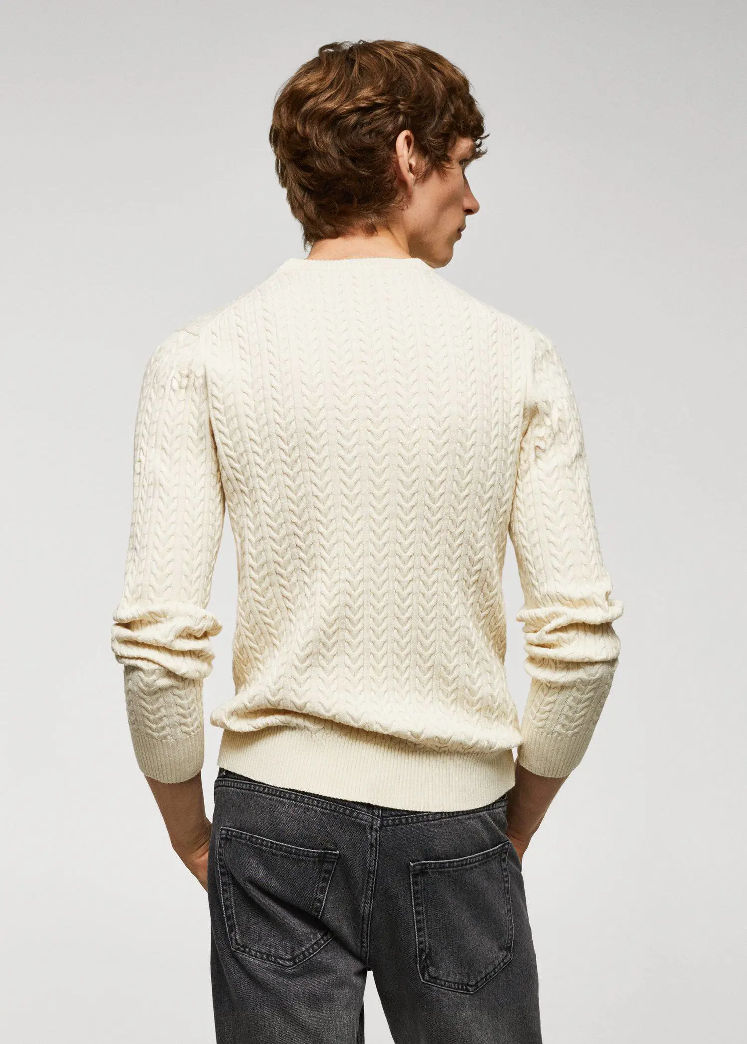 Mango Braided cotton sweater. 3