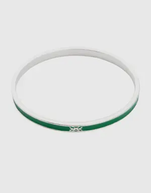 thin green bangle bracelet