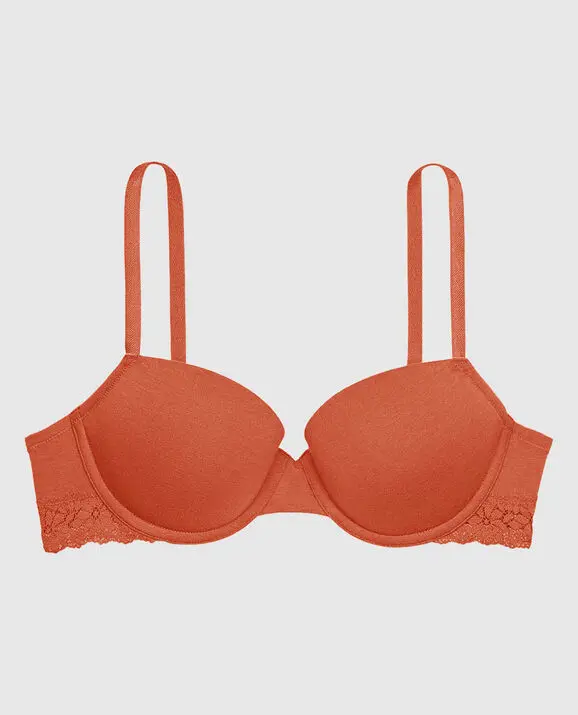 La Senza Remix Cotton Lightly Lined Demi Bra. 3 La Senza Remix Cotton Lightly Lined Demi Bra. 3