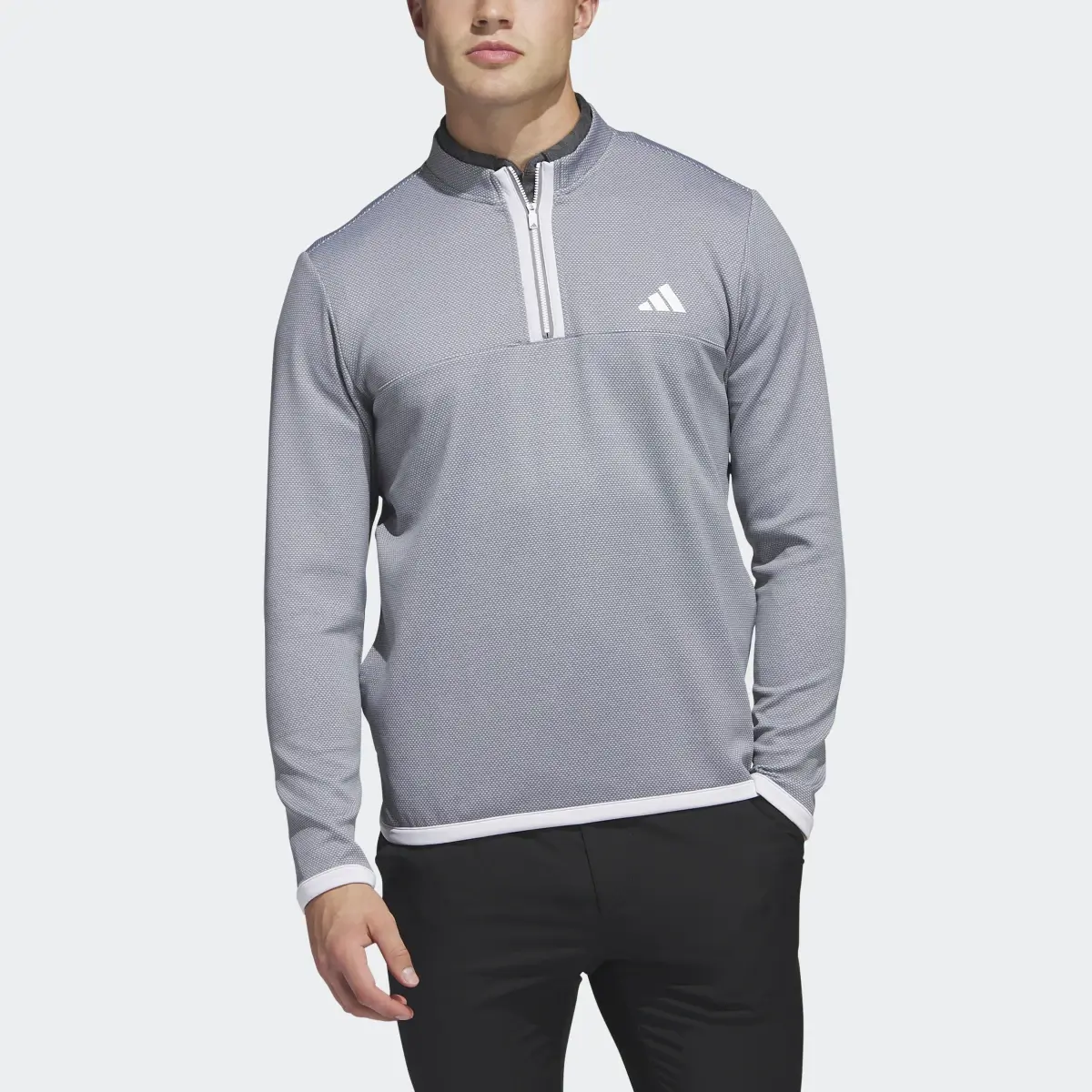 Adidas Microdot 1/4-Zip Golf Pullover. 1