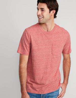 Soft-Washed Pocket T-Shirt for Men red