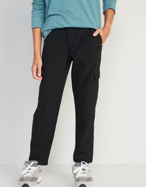 Old Navy StretchTech Tapered Cargo Performance Pants for Boys black