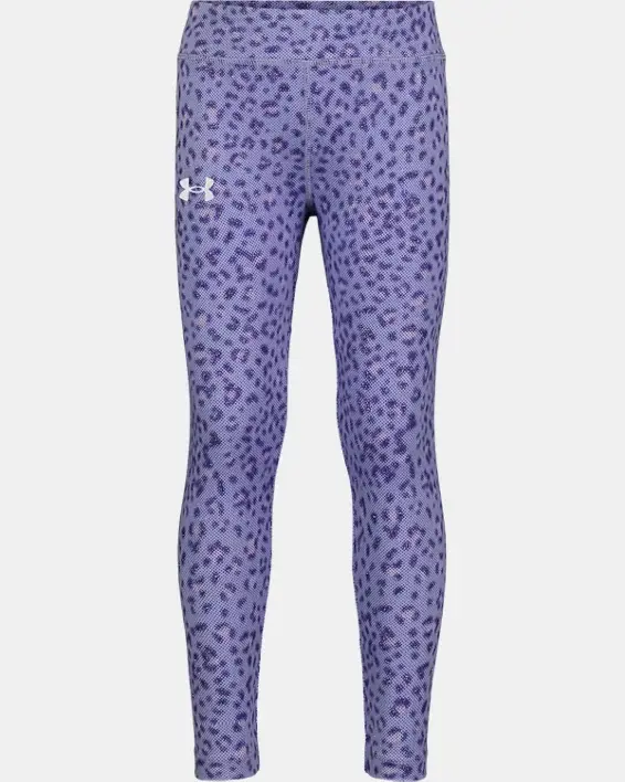 Under Armour Little Girls' UA Spotted Glitter Halftone Leggings. 1