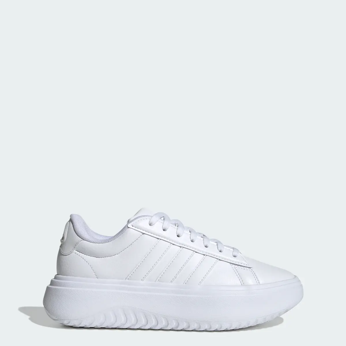 Adidas Grand Court Platform Shoes. 1