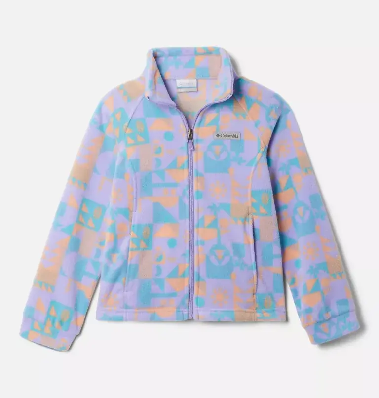 Columbia Girls’ Benton Springs™ II Printed Fleece Jacket. 2