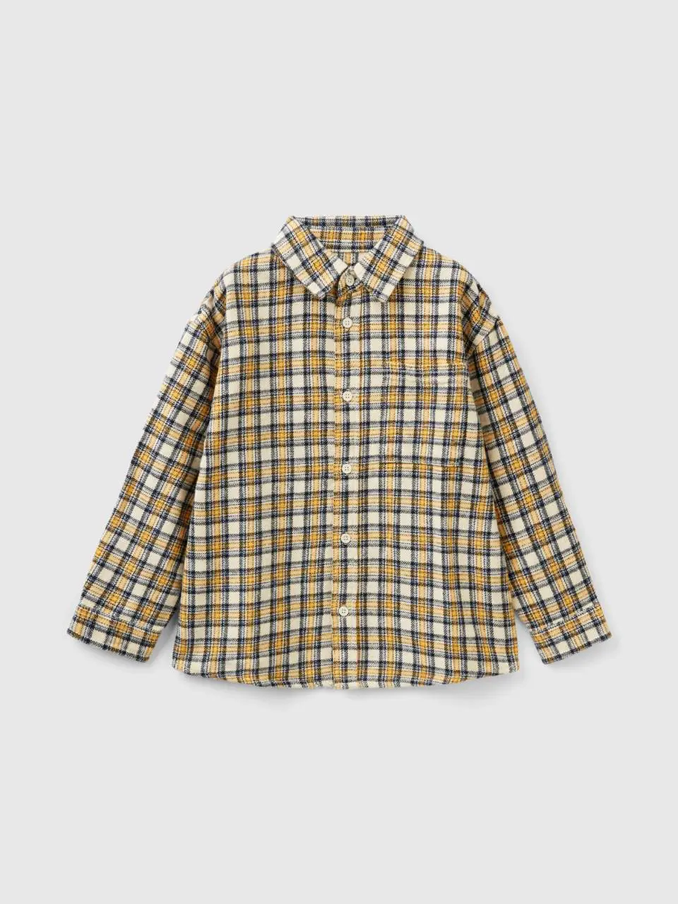 Benetton check flannel shirt. 1