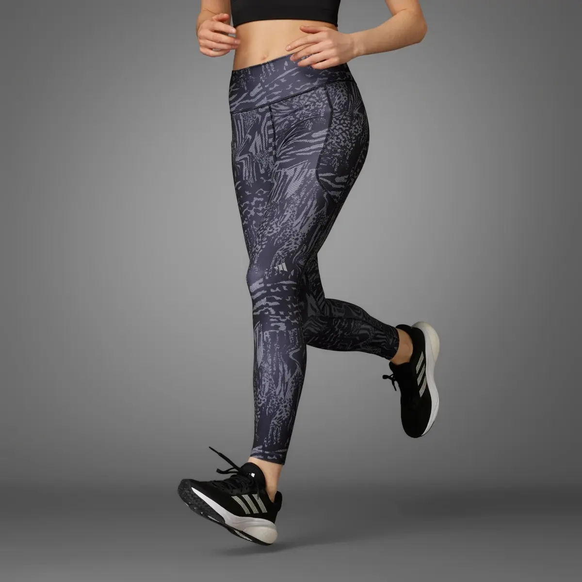 Adidas Daily Run Icons Print 7/8 Leggings. 1