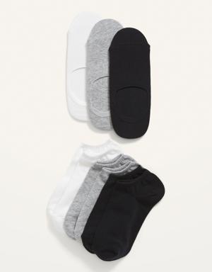 Ankle & No-Show Socks Variety 6-Pack For Women red