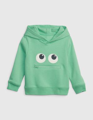 Toddler Graphic Hoodie green