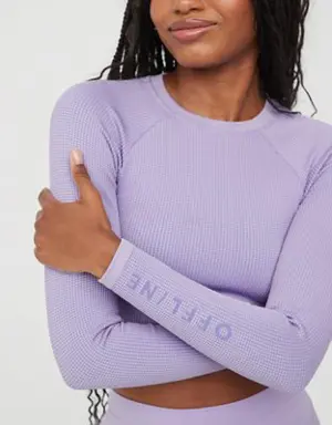 By Aerie Seamless Waffle Long Sleeve T-Shirt