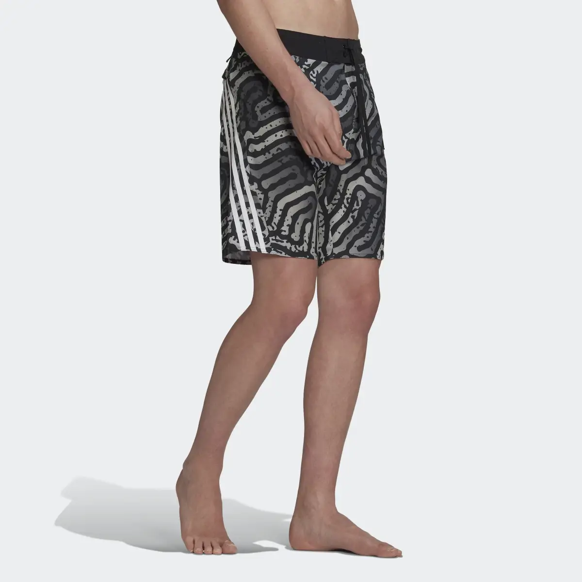 Adidas Classic-Length Colour Maze Tech Board Shorts. 3