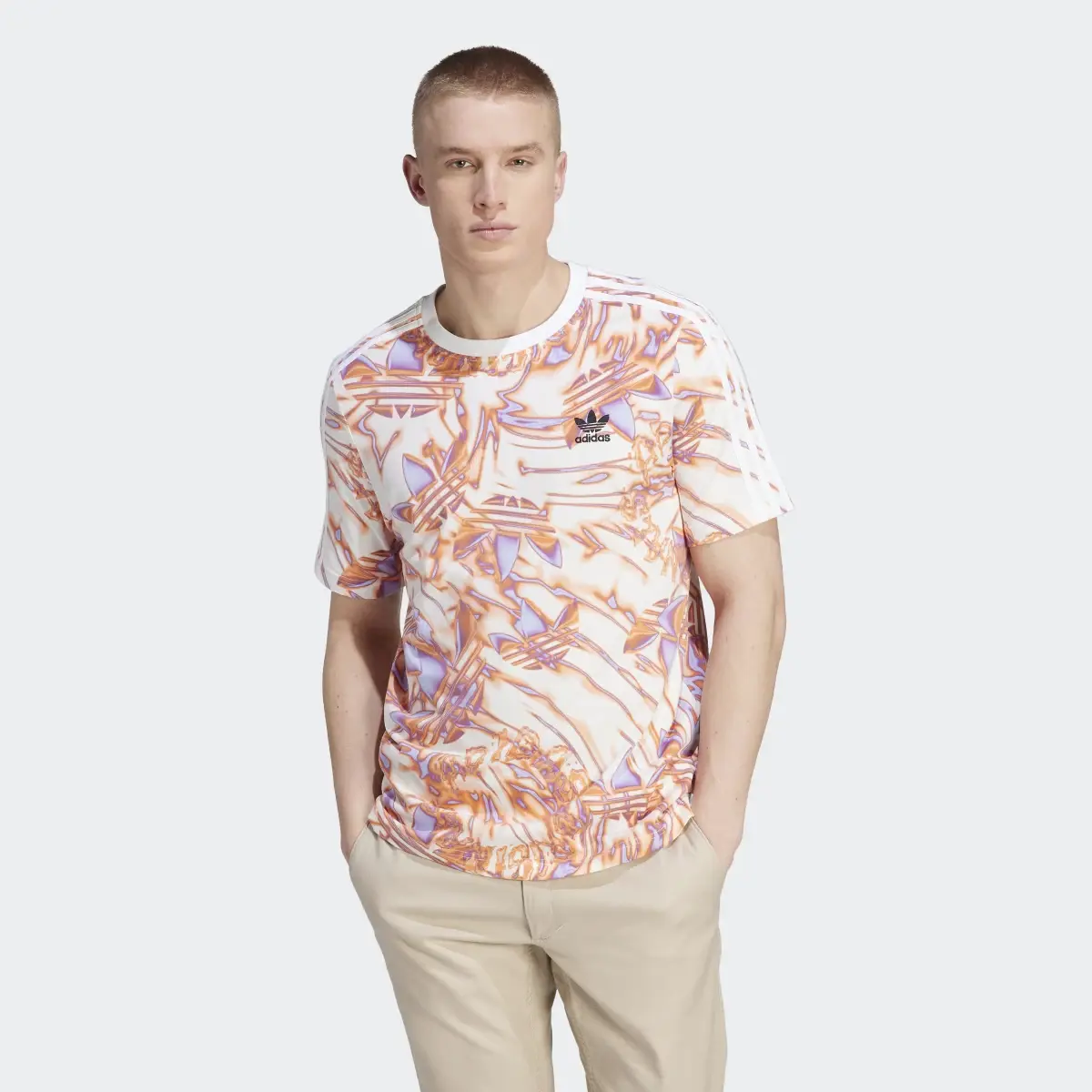 Adidas Summer Splash Allover Print Tee. 2