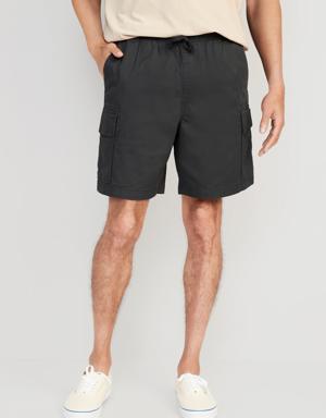 Cargo Jogger Shorts -- 7-inch inseam black