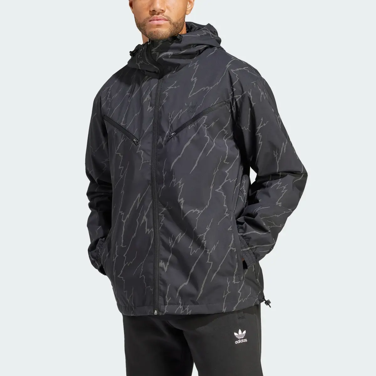 Adidas Montreal Allover Print Windbreaker. 1