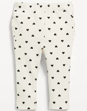 Old Navy Printed Ruffle-Trim Leggings for Baby white