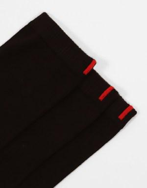 3'lü Paket Harold Bambu Kadın Soket Çorap Siyah/Siyah/Siyah