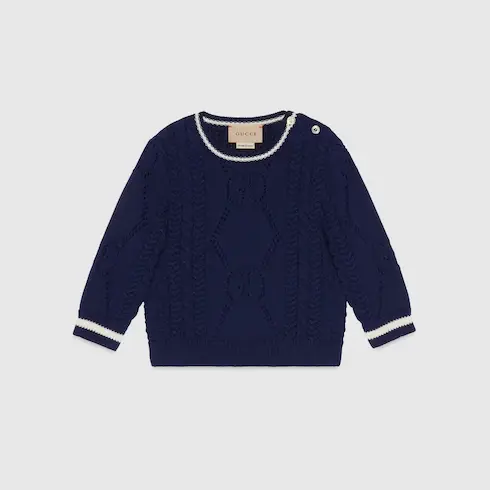 Gucci Baby stitch cotton sweater. 1