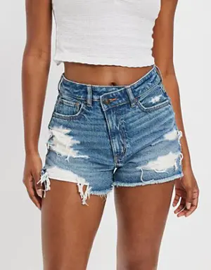 Strigid Denim Mom Short