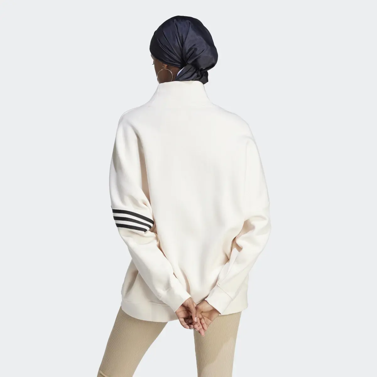 Adidas Adicolor Neuclassics Oversized High Neck Sweater. 3