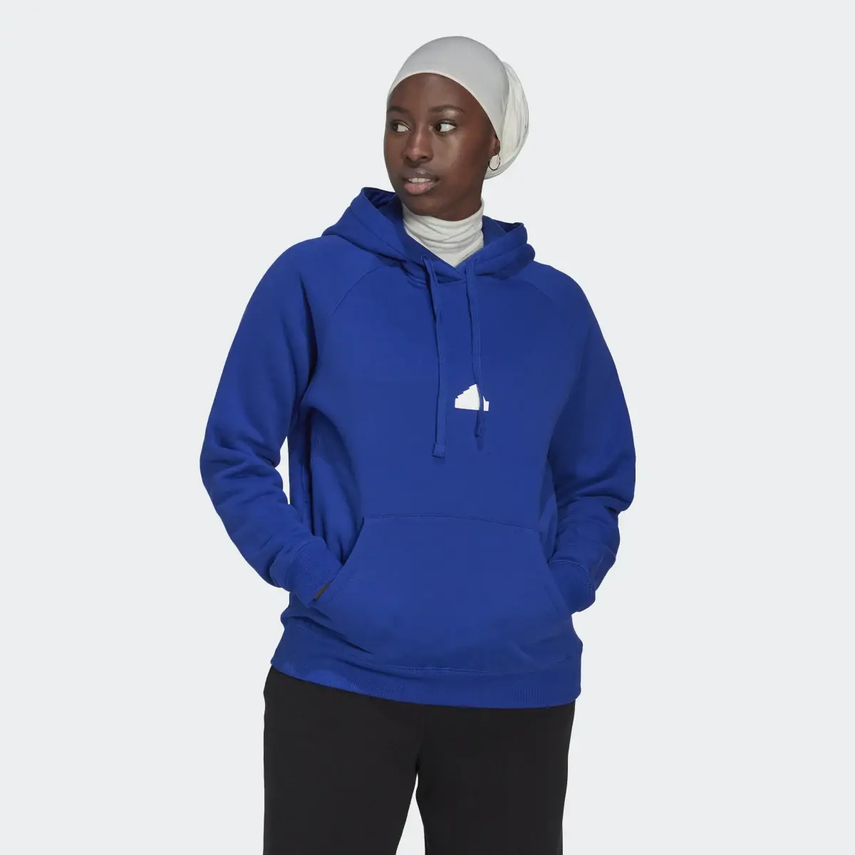 Adidas Oversized Hooded Sweatshirt. 2