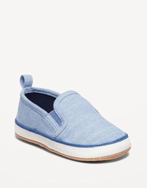 Unisex Slip-On Sneakers for Baby blue