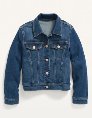 Jean Trucker Jacket for Girls blue