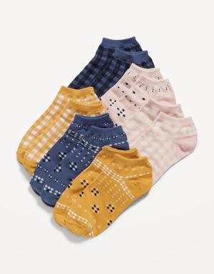 Patterned Ankle Socks 6-Pack for Girls multi