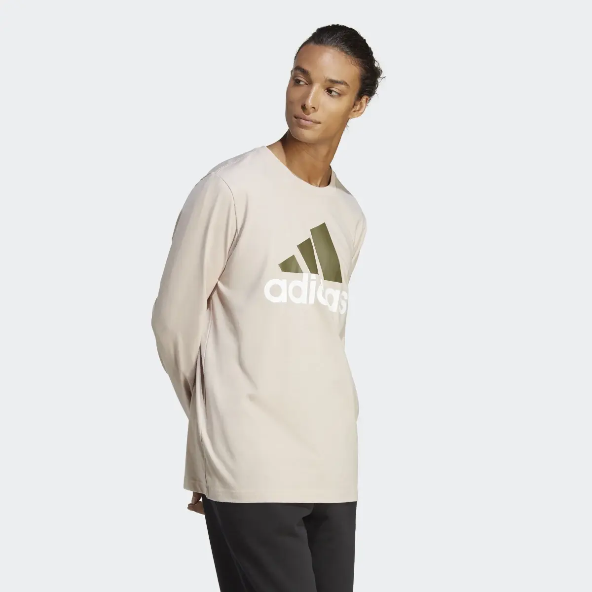 Adidas Essentials Long Sleeve Tee. 2