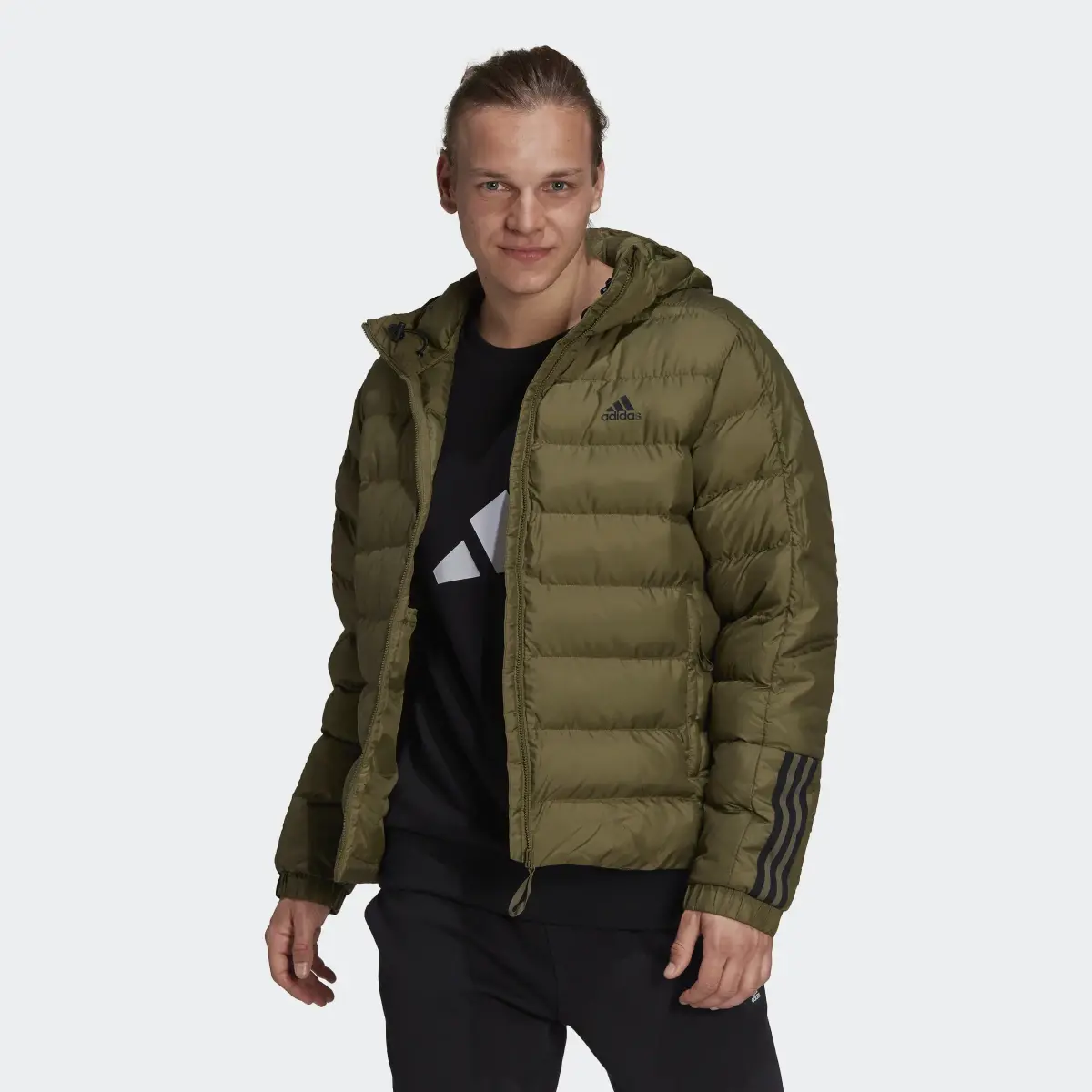 Adidas Itavic 3-Streifen Midweight Hooded Jacke. 2