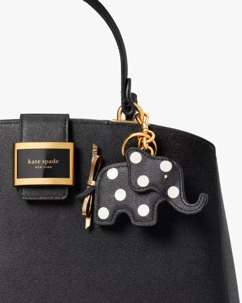 Kate Spade Ellie Polka Dot Elephant Key Fob. 2