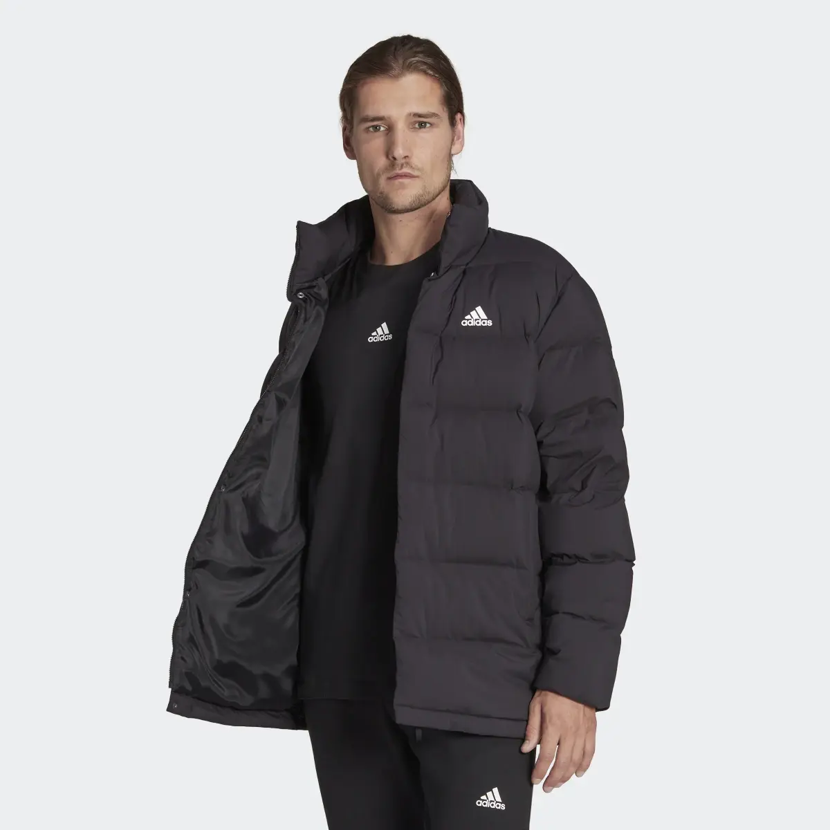 Adidas Helionic Mid-Length Down Jacket. 2