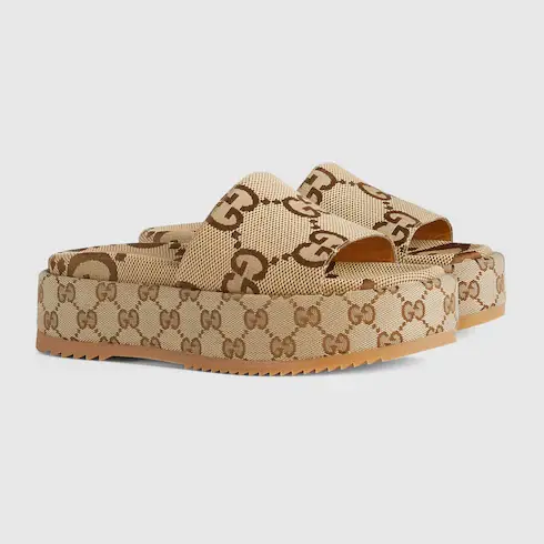 Gucci Women's platform slide sandal. 2
