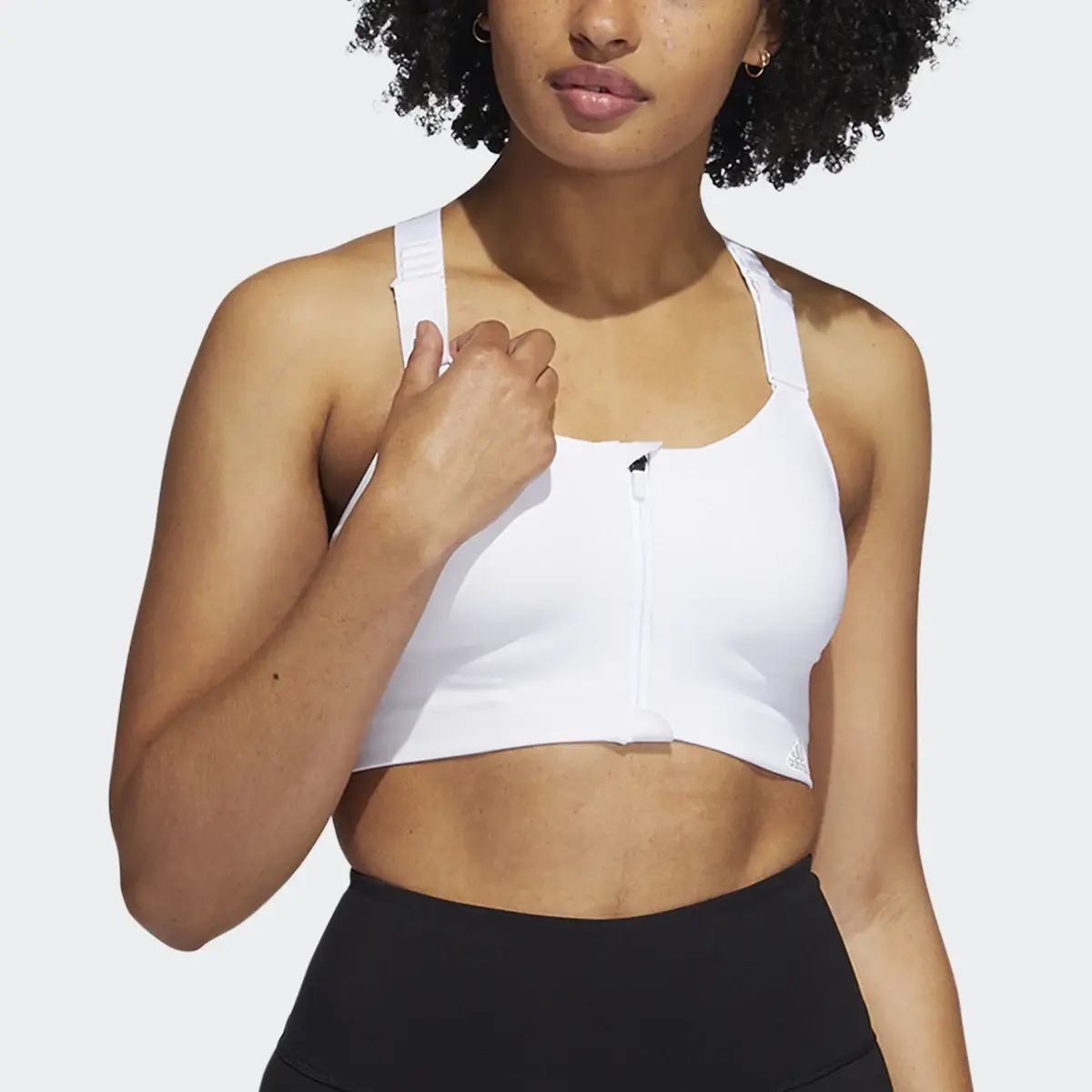 Adidas Brassière TLRD Impact Luxe Training Maintien fort Zip. 1
