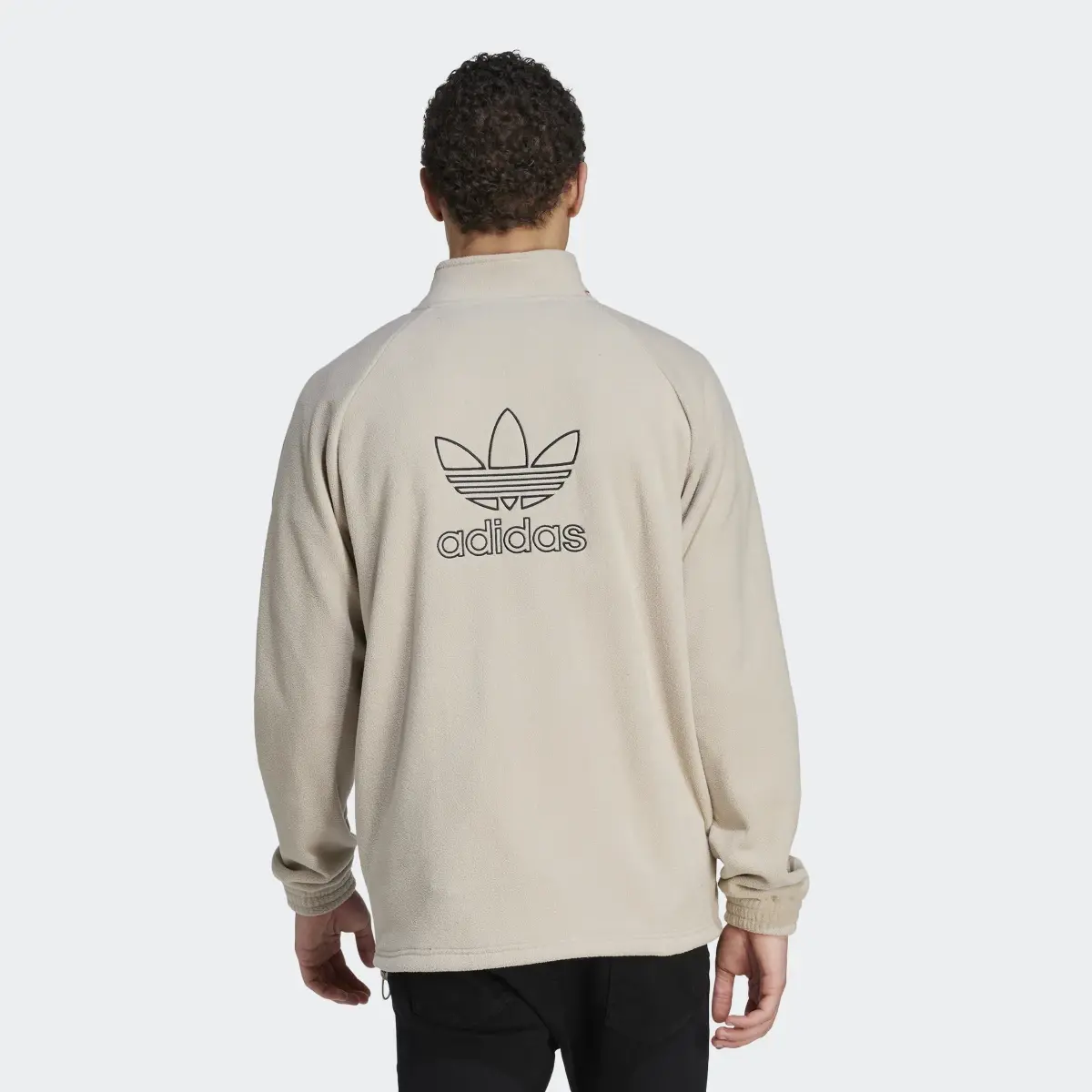 Adidas Adicolor Classics Trefoil Teddy Fleece Jacket. 3