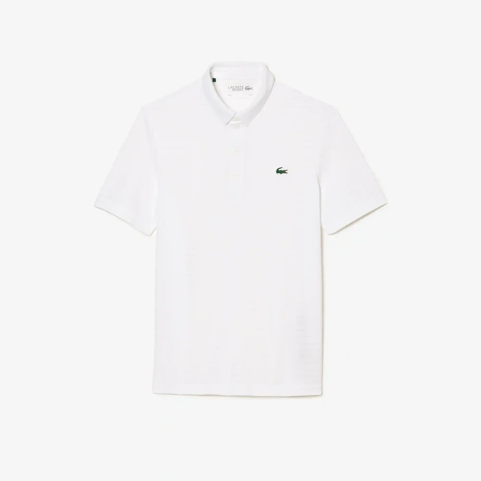Lacoste Men's SPORT Textured Breathable Golf Polo. 2