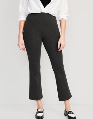 Extra High-Waisted Stevie Crop Flare Pants gray