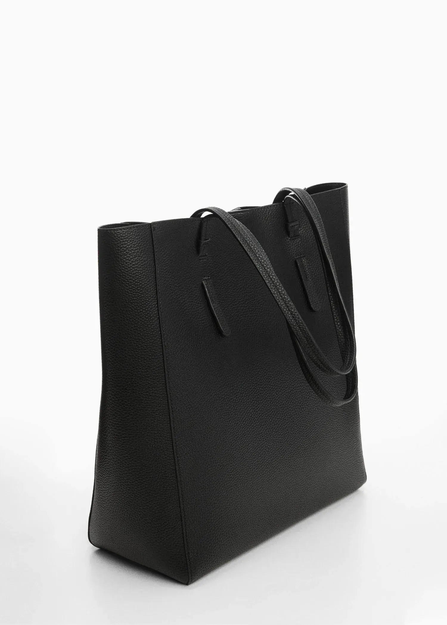 Mango Shopper Bag mit Leder-Effekt. 3