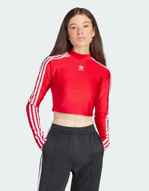 3-Stripes Cropped Long Sleeve Long-Sleeve Top