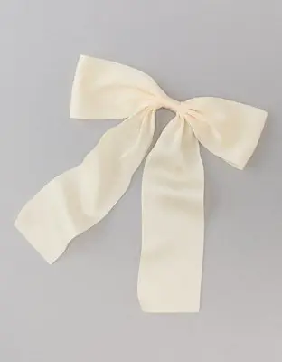 American Eagle Drapey Satin Bow Clip. 1