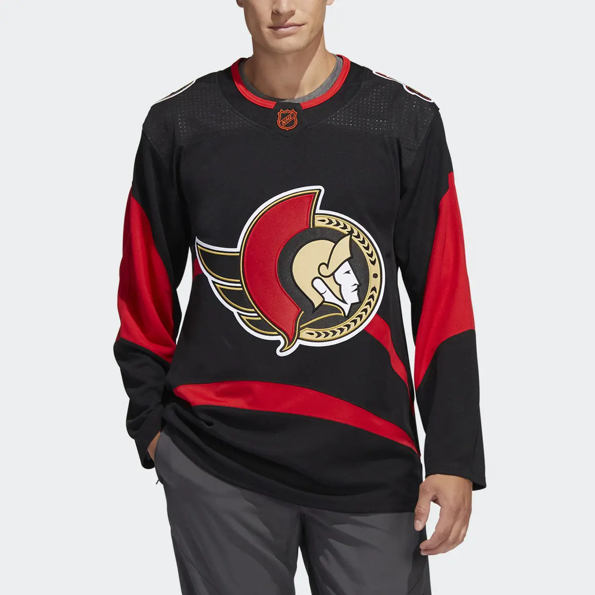 Adidas Senators Authentic Reverse Retro Wordmark Jersey. 1