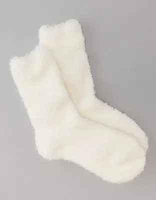 American Eagle Fuzzy Sock. 1