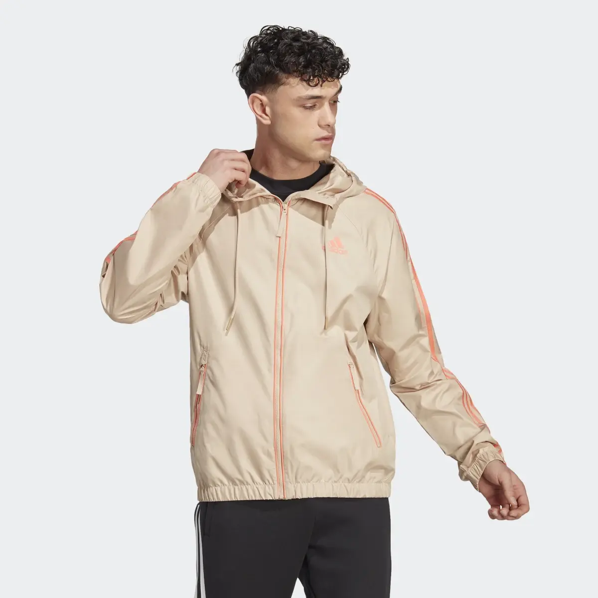 Adidas BSC 3-Stripes Wind Jacket. 2