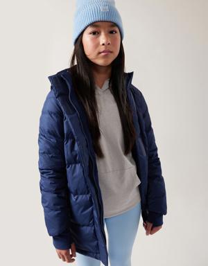 Athleta Girl Snow Day Down Jacket blue