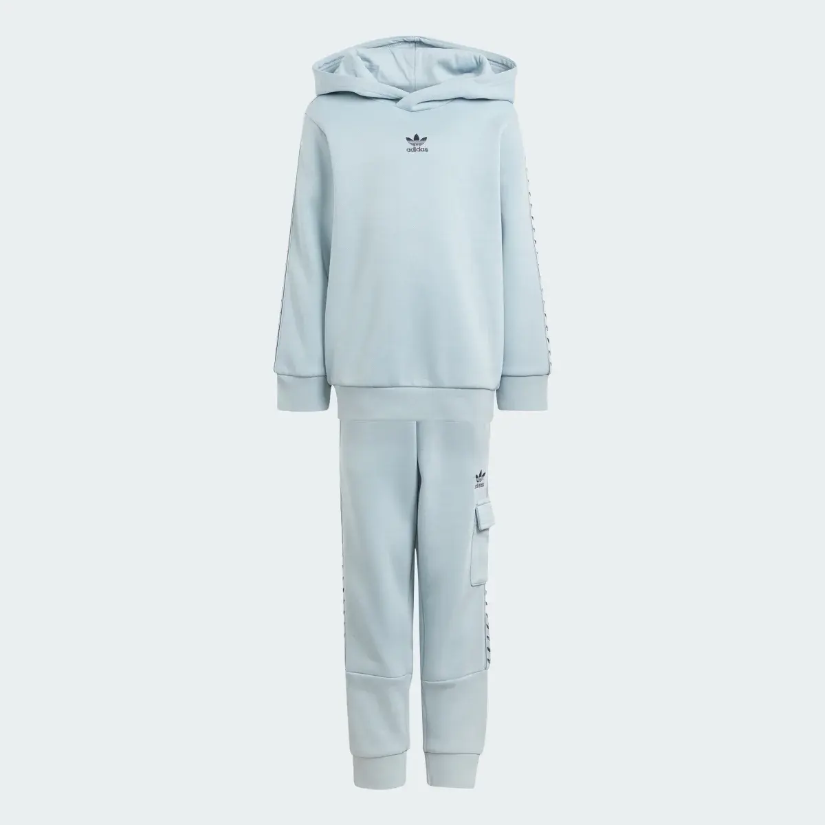 Adidas Tape Hoodie and Pants Set. 1