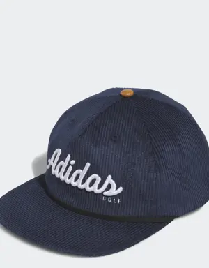 Adidas Corduroy Leather Five-Panel Rope Golf Hat