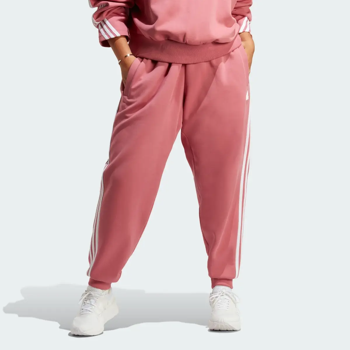 Adidas Future Icons 3-Stripes Regular Tracksuit Bottoms (Plus Size). 1