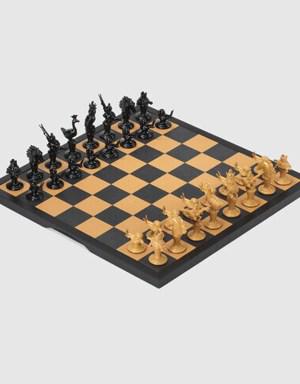 Decorative Chessboard with crocodile case