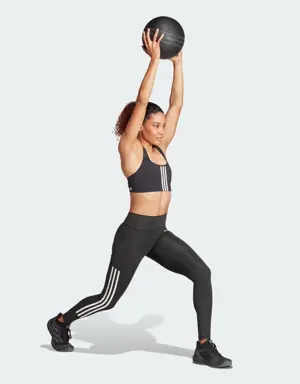 Adidas Optime 3-Stripes Full-Length Leggings. 3 Adidas Optime 3-Stripes Full-Length Leggings. 3