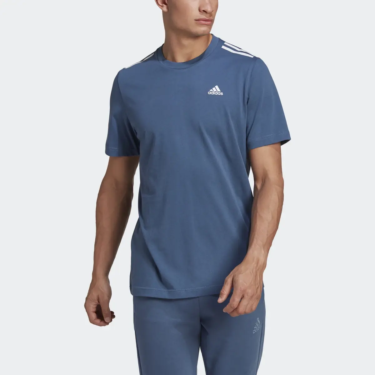 Adidas 3-Stripes Cotton T-Shirt. 1