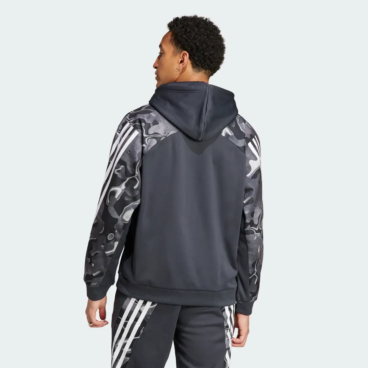 Adidas Future Icons Allover Print Hoodie. 3